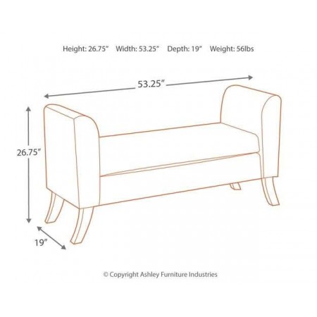 B010-109 : Ghế Băng Bọc Nệm + Ngăn Lưu Trữ